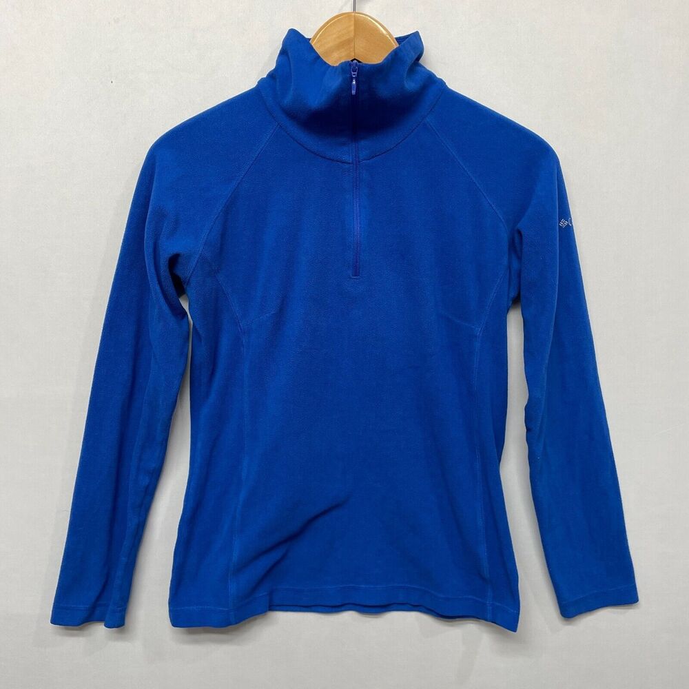 Columbia Women Pullover Fleece Sweater Top Size XS X-Small Blue M224 -27